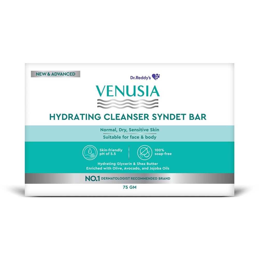 Dr. Reddy's Venusia Hydrating Cleanser Syndet Bar | 75g