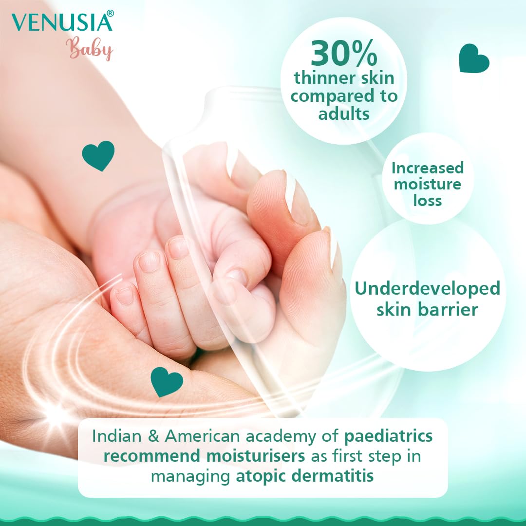 Venusia Baby Intensive Moisturising Cream | Dry & Ultra-Dry Baby Skin Care | 75 g