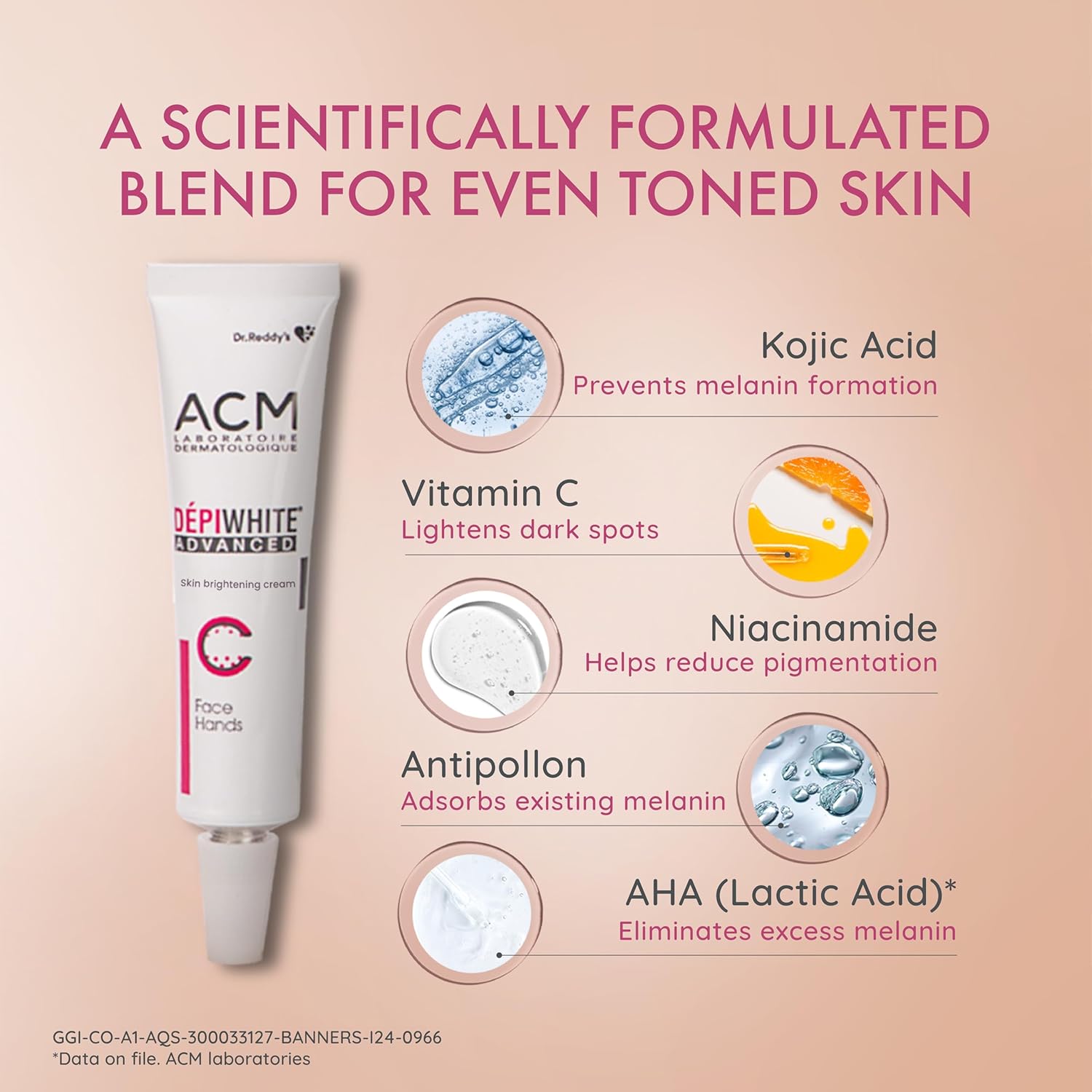 Depiwhite Advanced Cream | Dark Spot Reduction & Skin Radiance Care | 15 ml