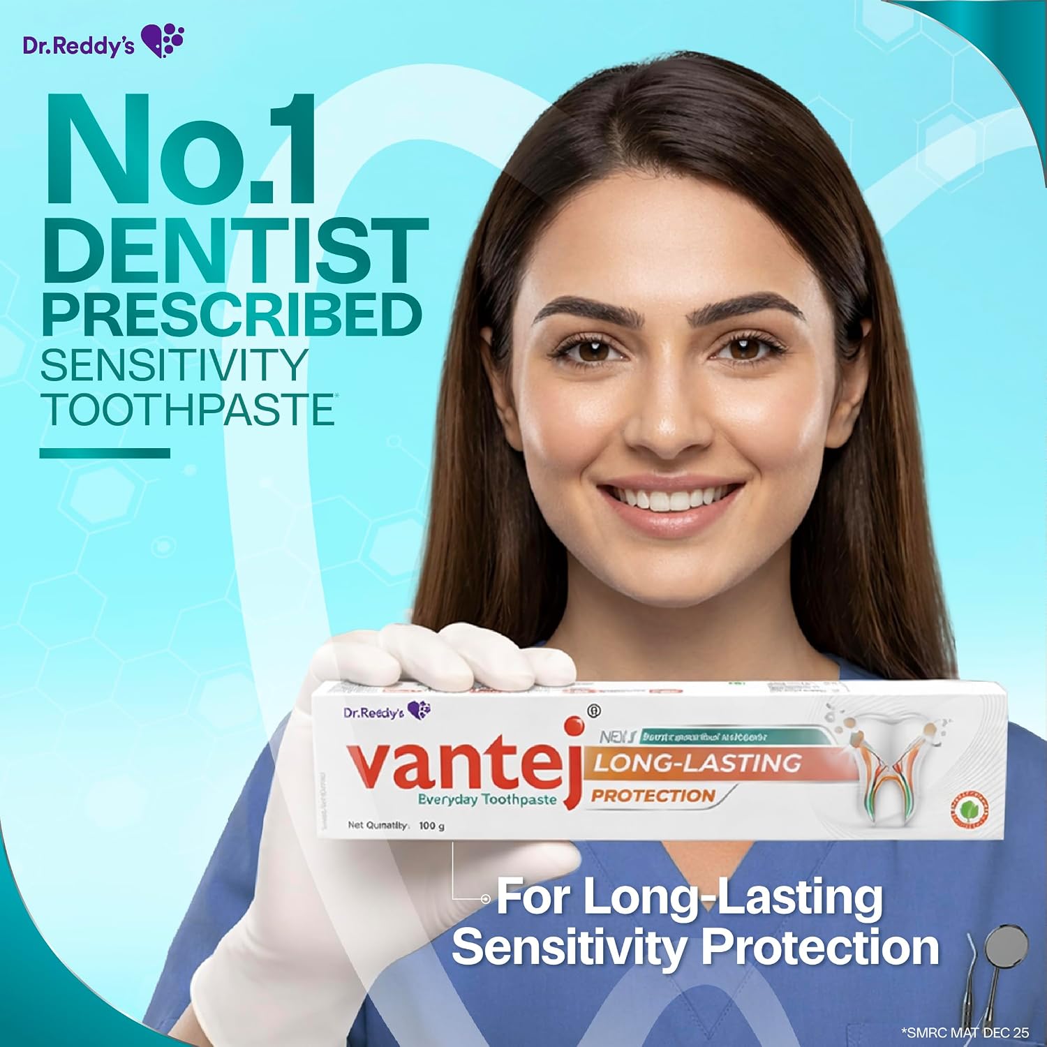 Vantej Toothpaste | Daily Sensitivity Protection | 100 g