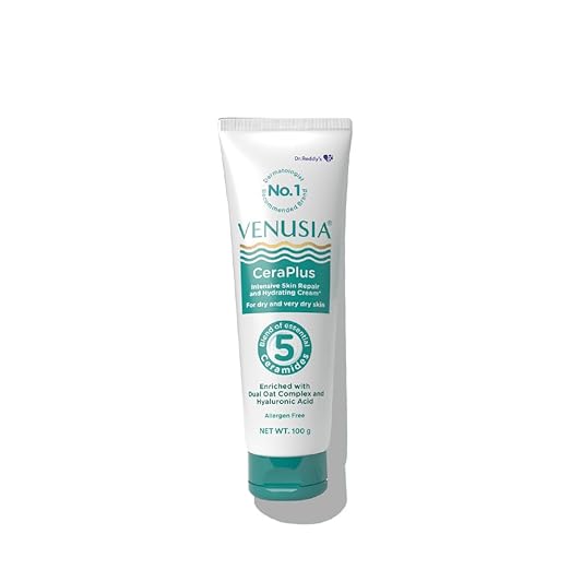 Venusia Ceraplus Cream | Ceramide Barrier Repair Moisturiser for Dry Skin | 100 g
