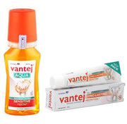 Vantej Toothpaste For Sensitive Teeth 50G  Aqua Advanced Protection Mouthwash For Rapid Sensitivity Pain Relief In 3 Days 100 ml