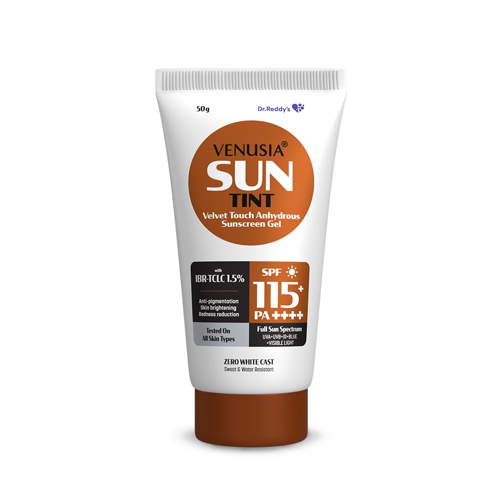 Venusia Tinted Sunscreen SPF 115 | High Protection Tinted Sunscreen | 50 g