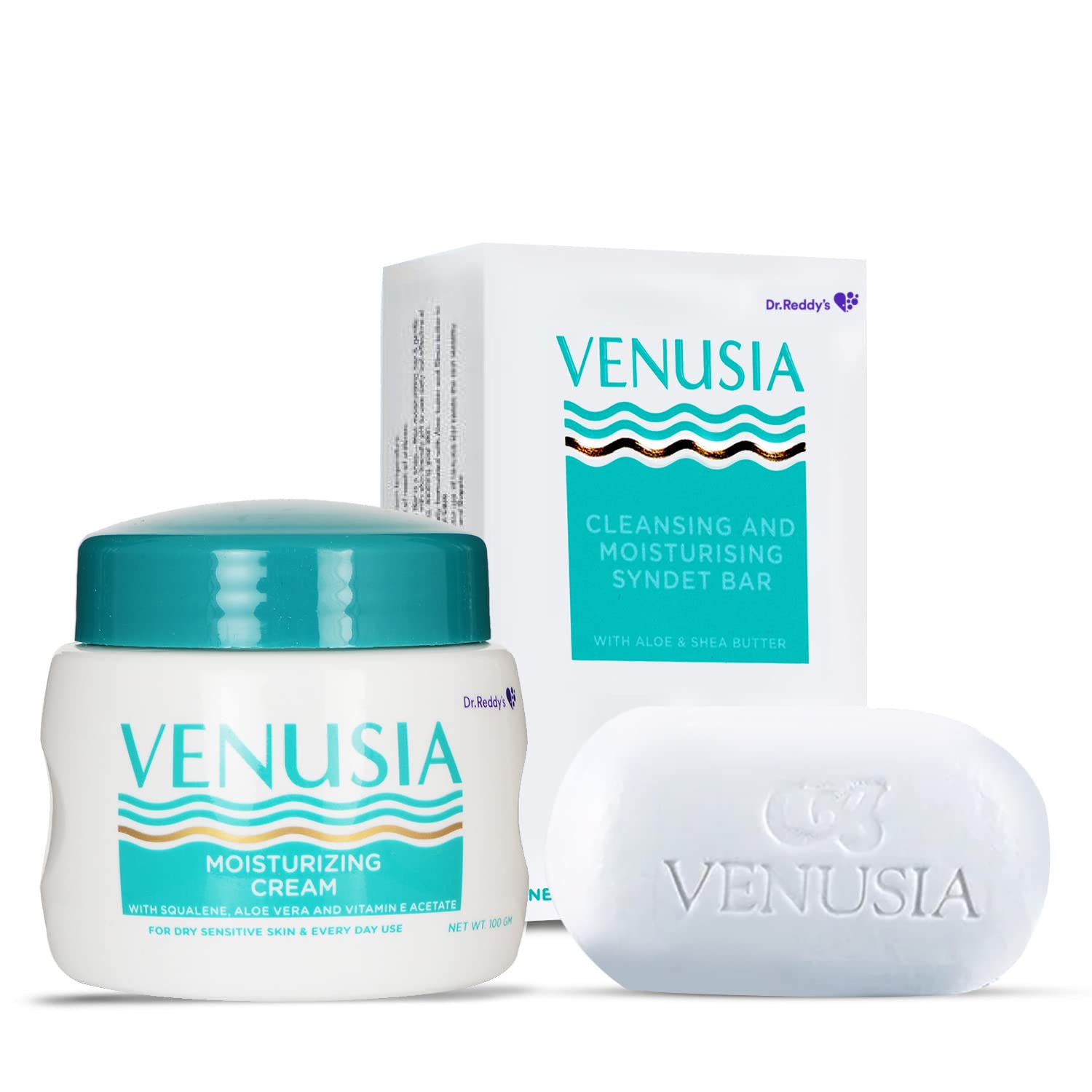 Dr. Reddy's Venusia Moisturizing Cream with Vitamin E  100 GM and Venusia Moisturizing Bathing Bar 75 GM