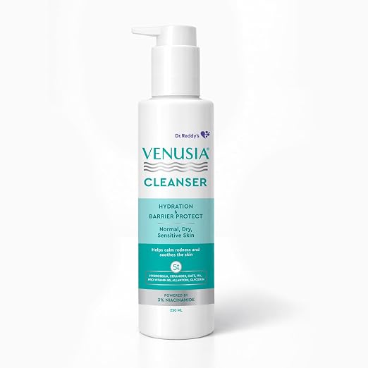 Venusia Cleanser | Gentle Daily Cleansing for Dry & Sensitive Skin | 250 ml