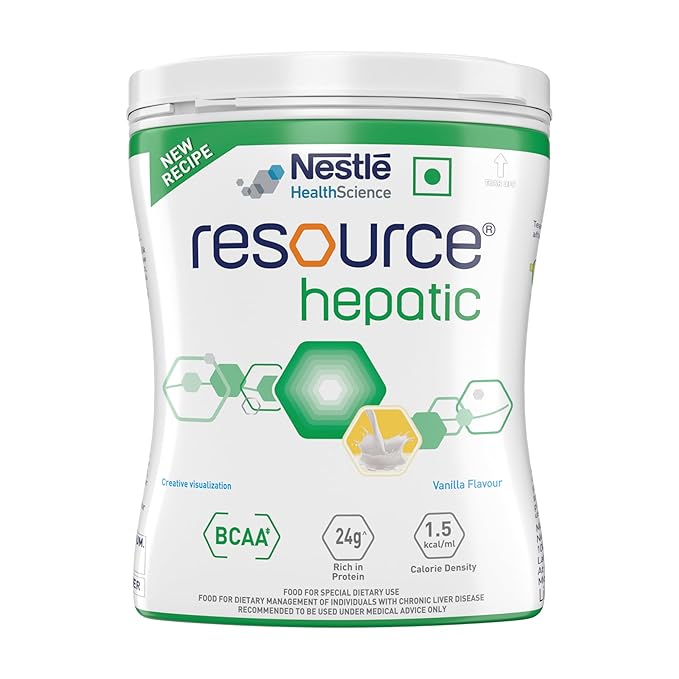 RESOURCE Hepatic For Dietary Management Rich In Protein Vanilla Flavour 400g Pet Jar