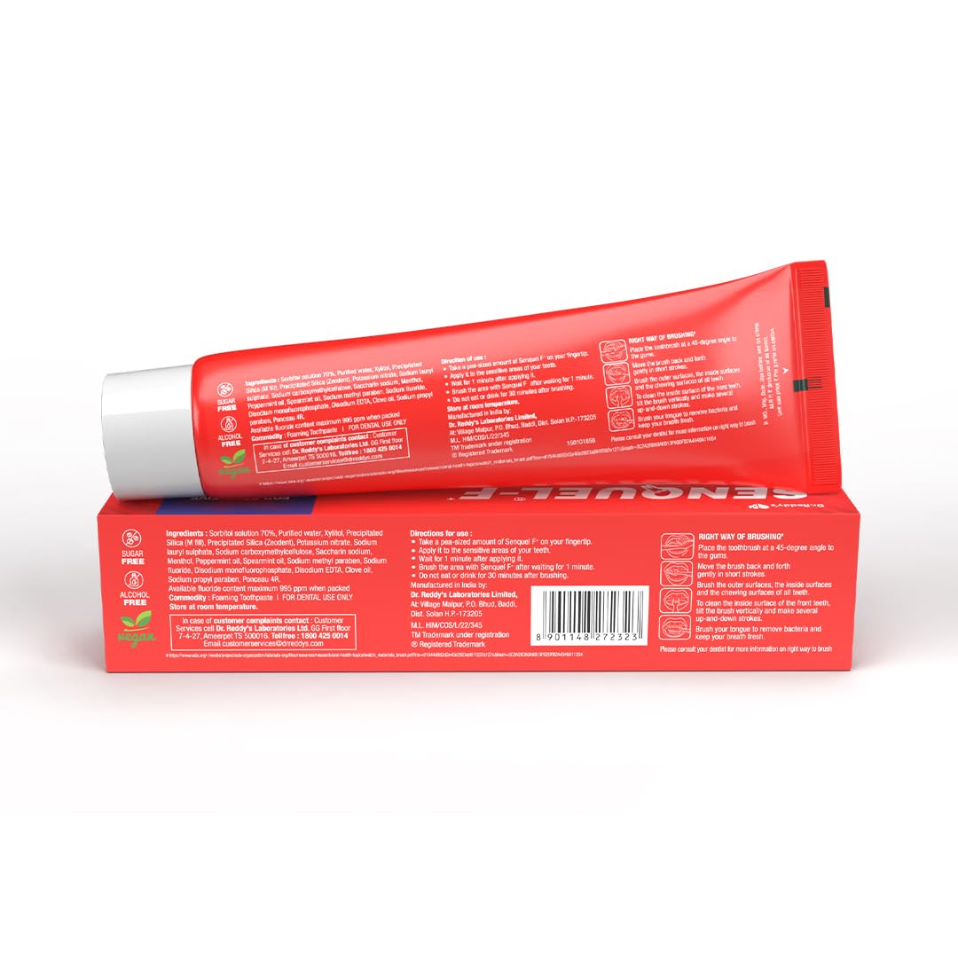 Senquel F Toothpaste | Fast Relief for Sensitive Teeth | 100 g