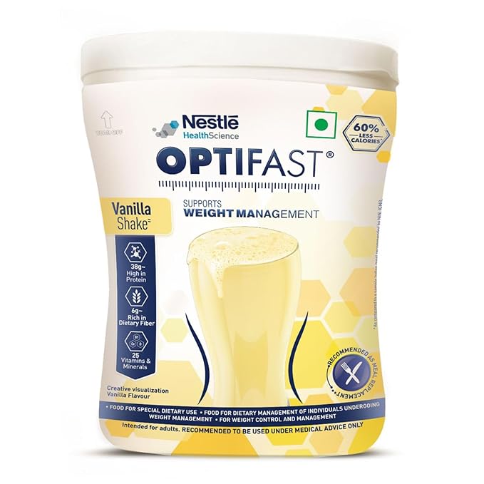 Nestle Optifast Weight Management ShakeVanilla FlavourLow Gi FormulaScientifically Designed Weight Loss DietMeal Replacement Shake For Weight Loss400G Pet Jar