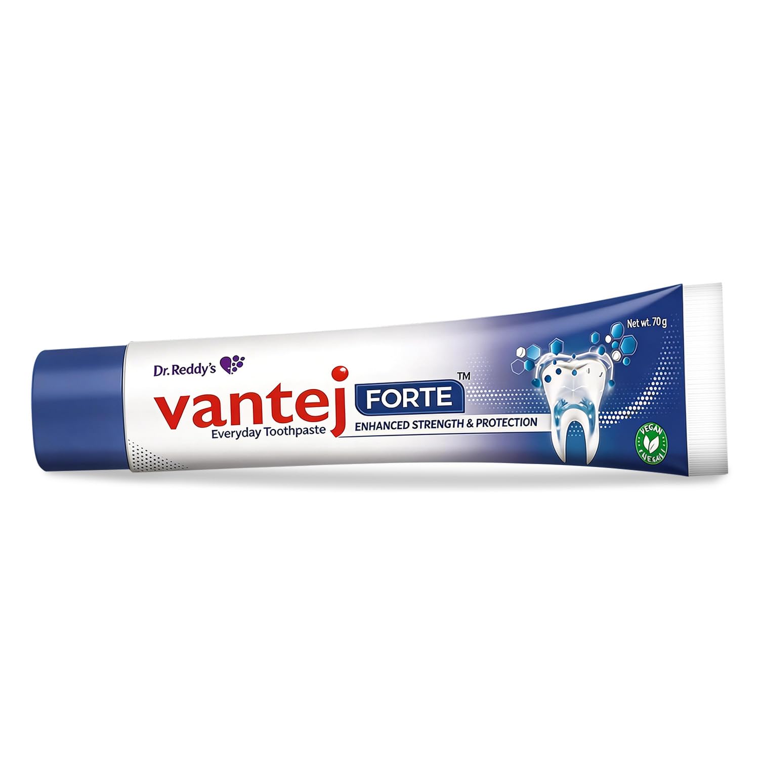Vantej Forte Toothpaste - 70g, White