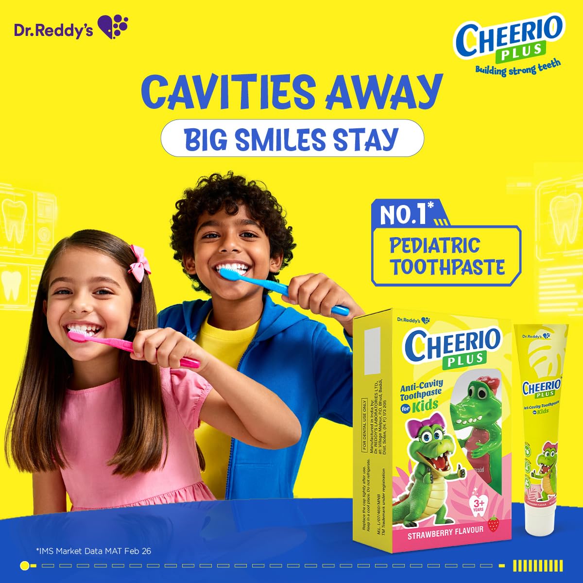 Cheerio plus Strawberry  toothpaste 75 gm
