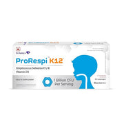 ProRespi K12  Streptococcus Salivarius K12  1 Billion CFU  Strip of 10 tablets x 3 Strips in a pack | Pack of 30 Tablets