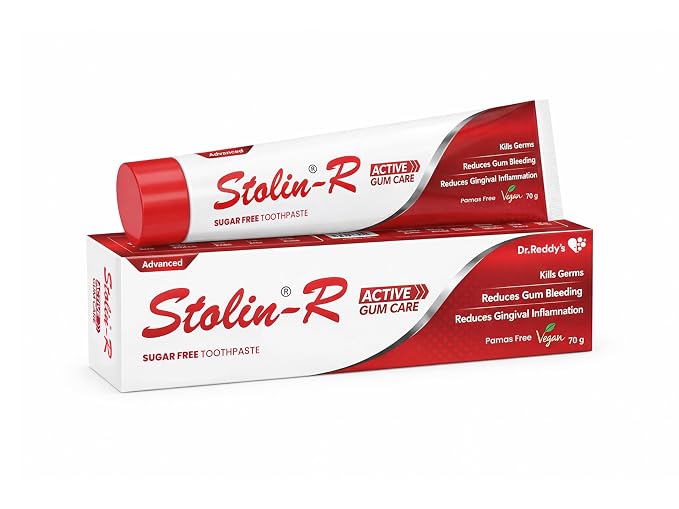 Stolin R Active Gumcare Toothpaste | Daily Gum Protection & Care | 70 g