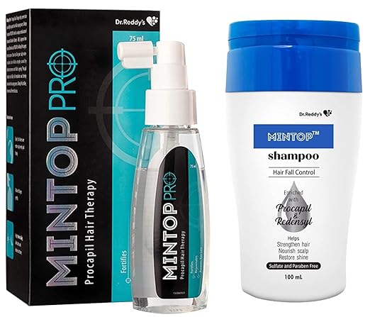 Mintop Pro Serum With Procapil Hair Therapy 75 ml and Shampoo for Hair Fall Control 100 ml