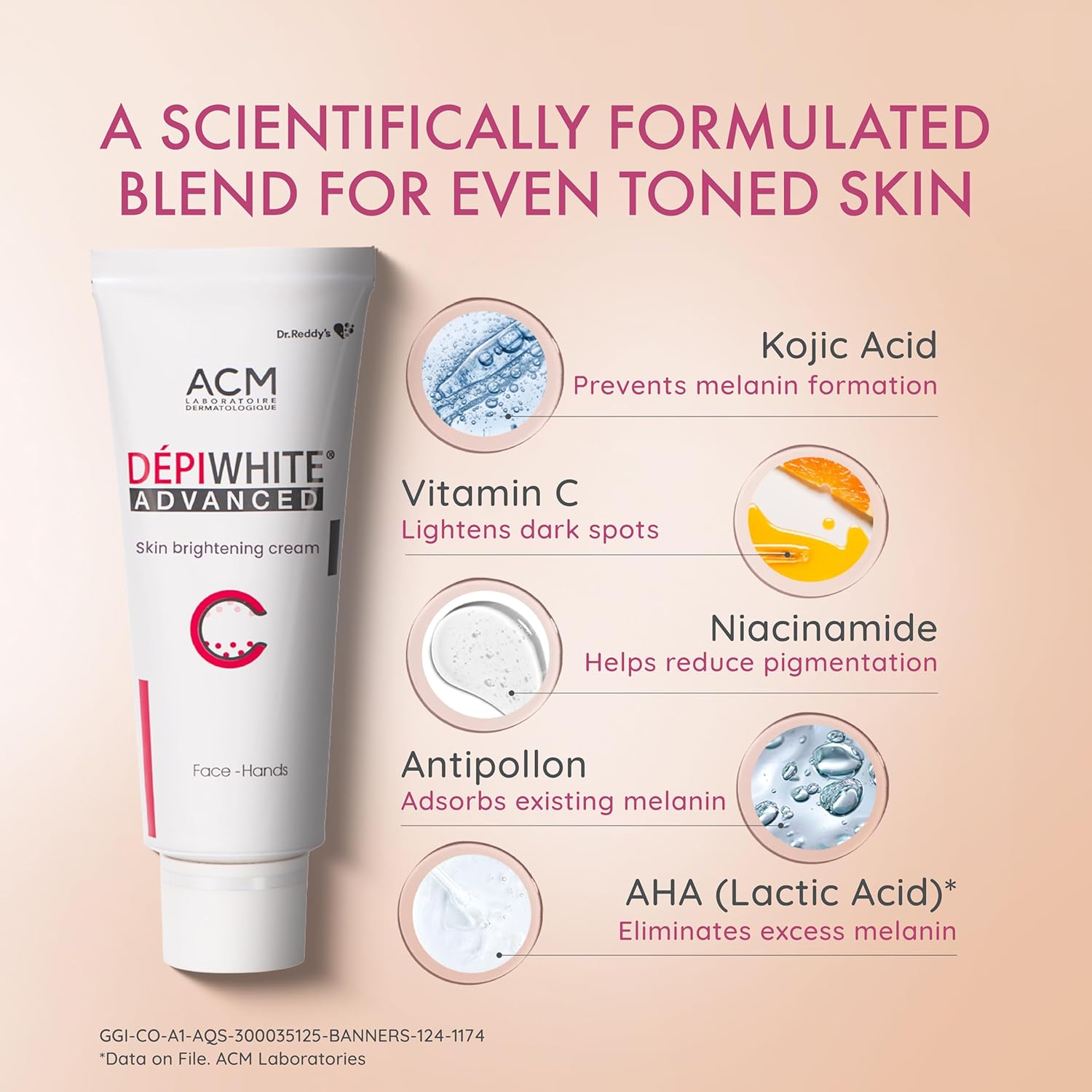 Depiwhite Advanced Cream | Dark Spot Reduction & Skin Radiance Care | 40 ml