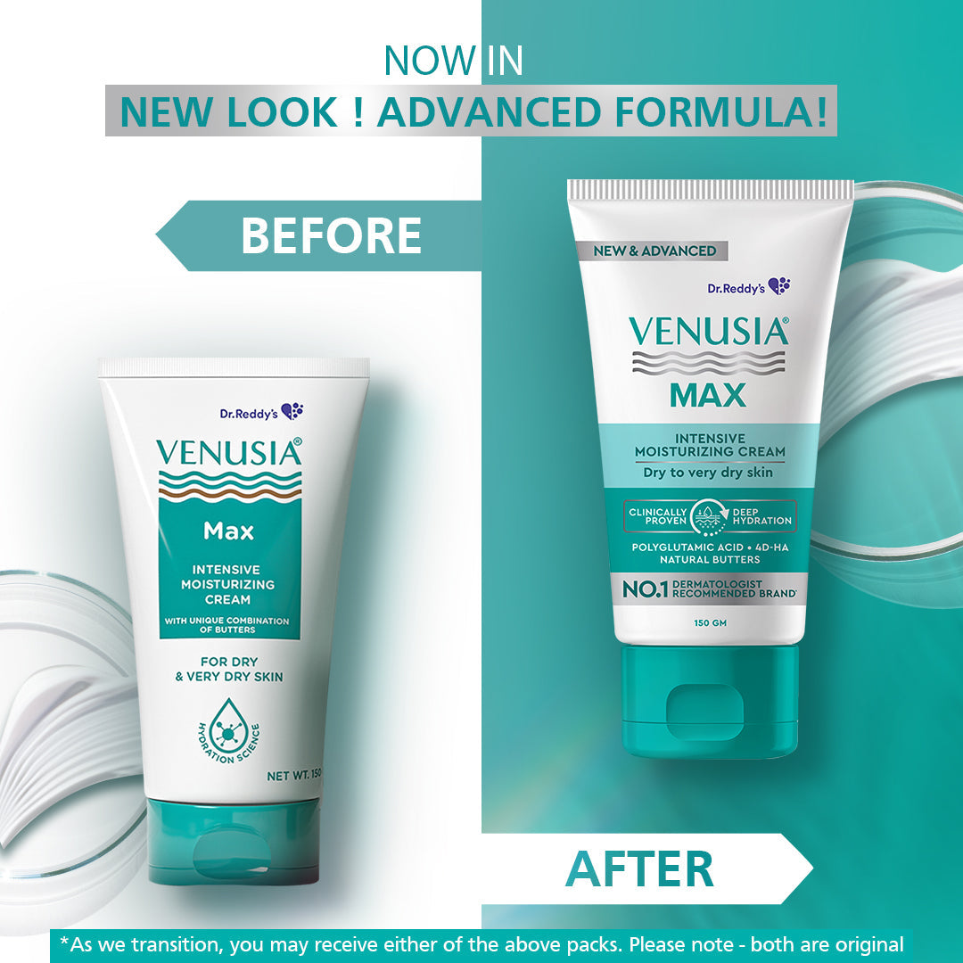 Venusia Max Cream | Intensive Moisturisation for Dry Skin | 150 g